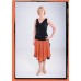 Rombo naranja skirt